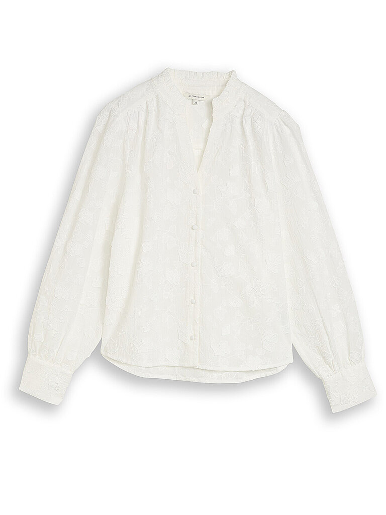 Tom Tailor 1050775 Long Sleeve Blouse White 42 6